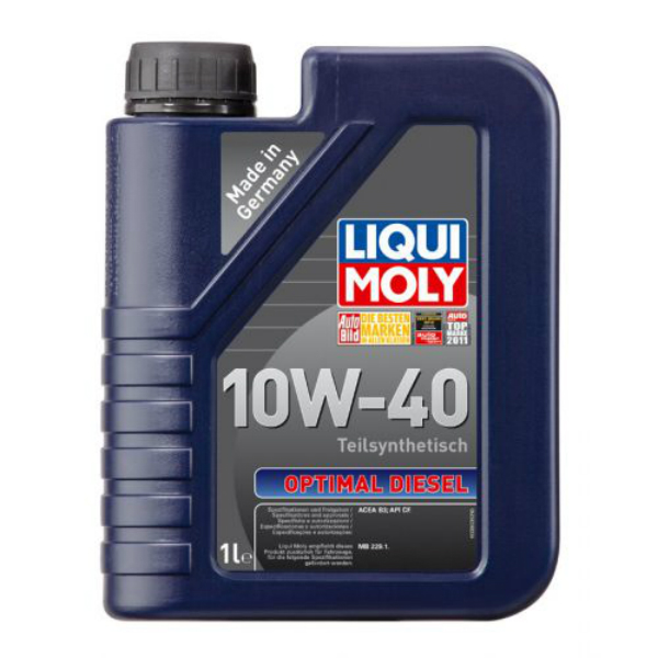 Моторное масло Liqui Moly Optimal Diesel 10w40, 3933 полусинтетическое (1л)